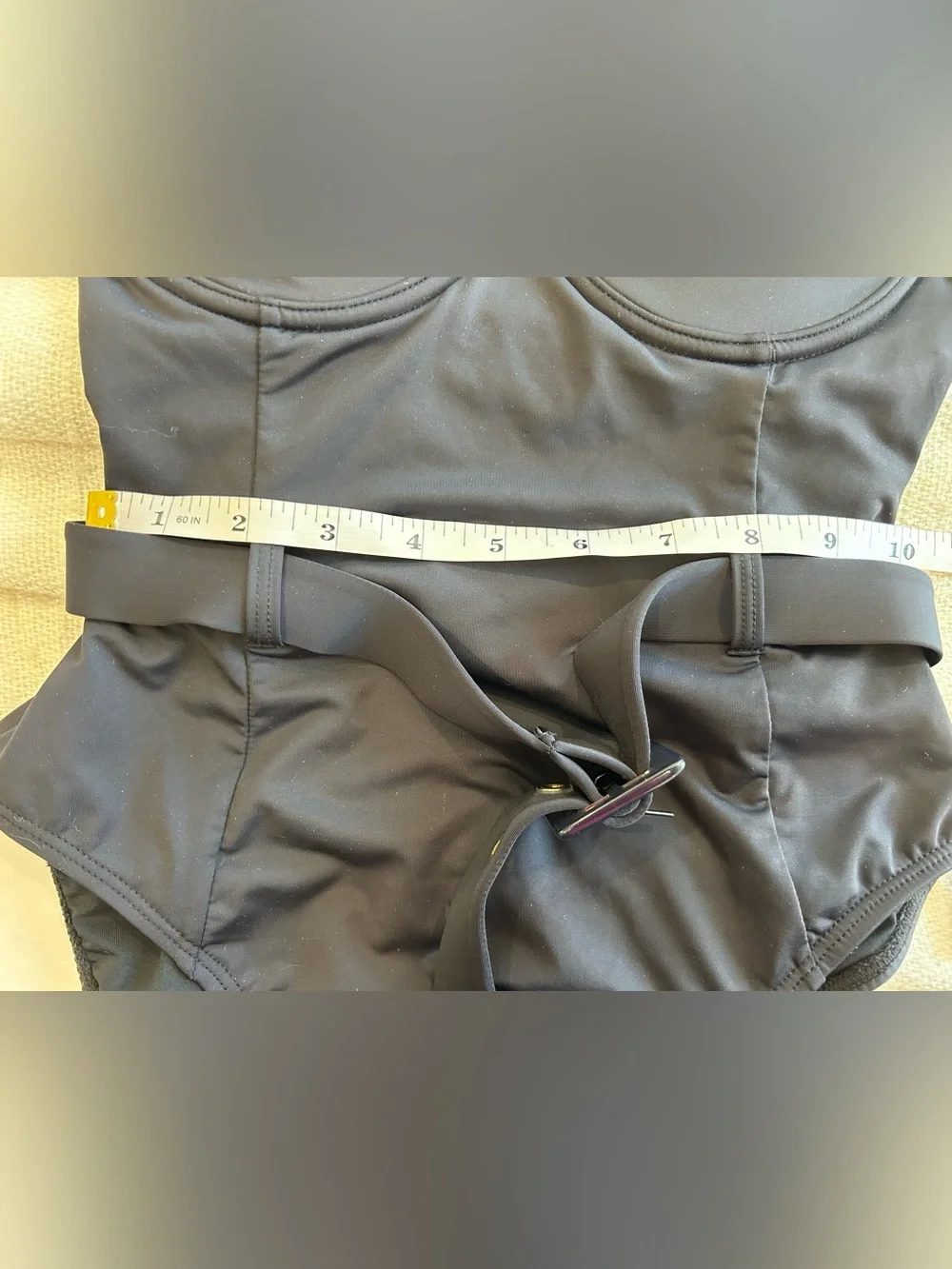 GOOD AMERICAN - Show Off One-Piece Belted Swimsuit Black Size 1/S